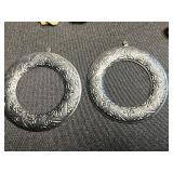 Vintage Pearl (unverified) Necklace Set With Heart Pendant & Leaf Earrings - Assorted Jewelry Collection