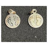 Vintage Pearl (unverified) Necklace Set With Heart Pendant & Leaf Earrings - Assorted Jewelry Collection