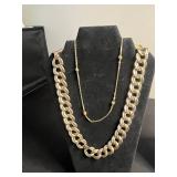 Fashion Jewelry Bundle: Gold-Tone & Silver Chain Necklaces, Beaded Bracelets & Italy Pendant