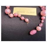 Art in the Alley Pin Set, Pink Bead Jewelry, Necklaces, Earrings, Bracelets & Charms