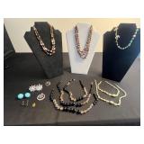 VTG Beaded Jewelry Set - Assorted Necklaces, Bracelets & Earrings