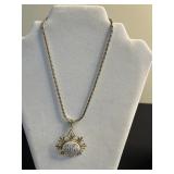 Monogram Pendant Necklace on Chain, RMN Necklace, Black Coral Earrings w No Wires, Alice Caviness Earrings & More VTG Earrings!