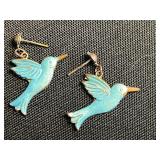 Monogram Pendant Necklace on Chain, RMN Necklace, Black Coral Earrings w No Wires, Alice Caviness Earrings & More VTG Earrings!