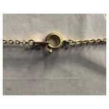 Turquoise Drop Pendant Necklace Set, Opal Like Pendant on 14K GF Chain; Plus Turquoise Turtle Earrings