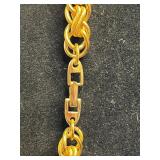 Metal Chain Necklace Lot - 3 Necklaces (one RMN) & Beaded Bracelet (Lot of 4)