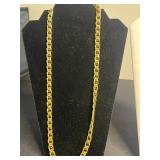 Metal Chain Necklace Lot - 3 Necklaces (one RMN) & Beaded Bracelet (Lot of 4)