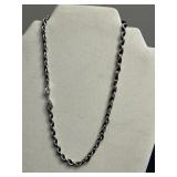 Metal Chain Necklace Lot - 3 Necklaces (one RMN) & Beaded Bracelet (Lot of 4)