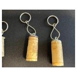 Bird Nests Pendants & Cork Key Chains Jewelry Set - Wire-Wrapped Nest Pendants in Display Case