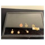 Bird Nests Pendants & Cork Key Chains Jewelry Set - Wire-Wrapped Nest Pendants in Display Case