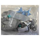 Necklaces & Charms - Mixed-Metal Pendant & Bead Jewelry Lot in Display Case