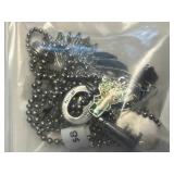 Necklaces & Charms - Mixed-Metal Pendant & Bead Jewelry Lot in Display Case