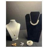 Sarah Coventry & Renair Pins, Necklaces & Beaded Bracelet