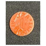 Plastic Assorted 5¢ Good-for-Trade Tokens for Crafting