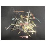 Assorted Clock Hands - Ornate Vintage Metal Pieces in Mixed Finishes for Jewelry Making