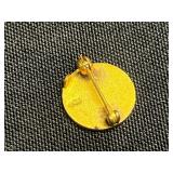 VTG Red & White Block Bead Necklace - Gold-Tone Bracelet - Coin Pendant & Pins