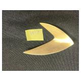 Sarah Coventry Gold-Tone Tassel Necklace, Black Bead Necklace, Green Bead Necklace, Pink Orchid Pendant, KIM Crescent Pin