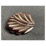 Emerald Green Glass Bead Necklace Set with Amber Bead Necklace and Bakelite Leaf Clip & Deer Pin