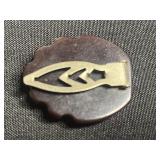 Emerald Green Glass Bead Necklace Set with Amber Bead Necklace and Bakelite Leaf Clip & Deer Pin