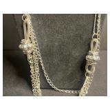 Vintage Jewelry Set: Mother-of-Pearl Pin, Rose Pendant Necklace, Amber Bead Necklace