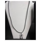 Necklace Set - Gold Disc VCLM Necklace, Dreamcatcher Necklace, Faux Pearl Necklace w Matching Earrings, Rhinestone Necklace