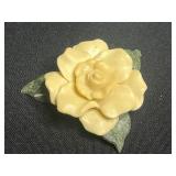 Sarah Coventry Gold-Tone Tassel Necklace, Black Bead Necklaces, Yellow Rose Cruver Chicago Brooch, Crystal Flower Earrings