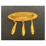 Assorted Necklaces & Jewelry: 3 Distinct Necklaces & Floral Brooch & Pins