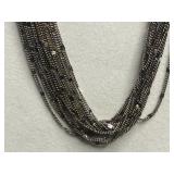 Assorted Necklaces & Jewelry: 3 Distinct Necklaces & Floral Brooch & Pins