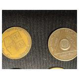 Narcotics Anonymous Recovery Medallions (Lot of 7)