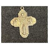 Vintage Religious Medals & Pins, Peterbilt Pins, 25th Anniversary Century Club Badge, Cross Pendant