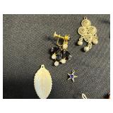Vintage Costume Jewelry - Assorted Odds & Ends for Jewelry Making - Charms, Pendants & Beads Collection