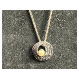 Silver Tone Necklace w Pearl Pendant (unauthenticated), Pendants, Turquoise Mosaic Circle, Assortment of Earrings