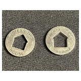 Costume Jewelry Set: Coin Pendant Necklace, Silver Tone Chains, Pendants, Earrings, Pins & More!