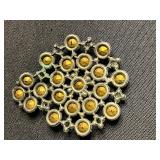 Costume Jewelry Set: Coin Pendant Necklace, Silver Tone Chains, Pendants, Earrings, Pins & More!