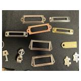 Assorted Vintage Keys and Jewelry - Charms, Pendants, Frames, Tags for Jewelry Making