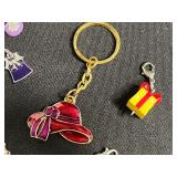 Tweety Bird Pendant w Matching Earrings & Assorted Enamel Charms - Cartoon & Food-Themed Charms for Jewelry Making