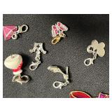 Tweety Bird Pendant w Matching Earrings & Assorted Enamel Charms - Cartoon & Food-Themed Charms for Jewelry Making