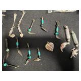 Beads & Charms for Jewelry Making - Turquoise Tubes, Pearls, Leaves, Moon & Heart Pendants