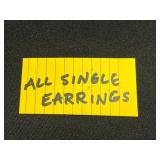 Amdouble Necklace and Large Lot of All-Single Earrings & More!