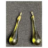 Vintage Costume Jewelry Set - Necklace w Religious Madonna & Pearl, Dragonfly, Animal Charm & Turquoise Bead Earrings