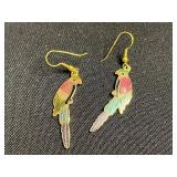 Vintage Costume Jewelry Lot - Inc Iridescent Crystal Cage Balls Necklace, Earrings & Beaded Necklace