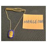 Vintage Manleigh Gold-Tone Tie Clip, Hayward Watch Chain, Pendants, Charms & Earrings