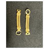Vintage Manleigh Gold-Tone Tie Clip, Hayward Watch Chain, Pendants, Charms & Earrings