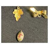 Vintage Manleigh Gold-Tone Tie Clip, Hayward Watch Chain, Pendants, Charms & Earrings