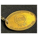 8-Ball Pendant Necklace on Ball Chain with Assorted Vintage Charms, Buckles & Keys for Jewelry Making