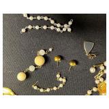 Assorted Jewelry Findings & Charms - Gold-tone & Silver-tone with Pearls for Jewelry Making