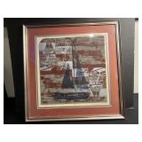 Signed Sailboat Print - Limited Edition (3/10) 23x24 Framed Artwork