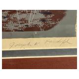 Signed Sailboat Print - Limited Edition (3/10) 23x24 Framed Artwork