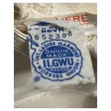 Beautiful VTG Bridal Gown - Ivory Lace Overlay with Pearl Embellishments, Button-Back & Veil - Approx SZ 12