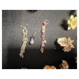 Large Lot of Assorted Vintage Costume SINGLE Earrings