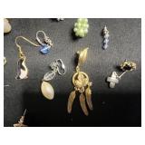 Large Lot of Assorted Vintage Costume SINGLE Earrings